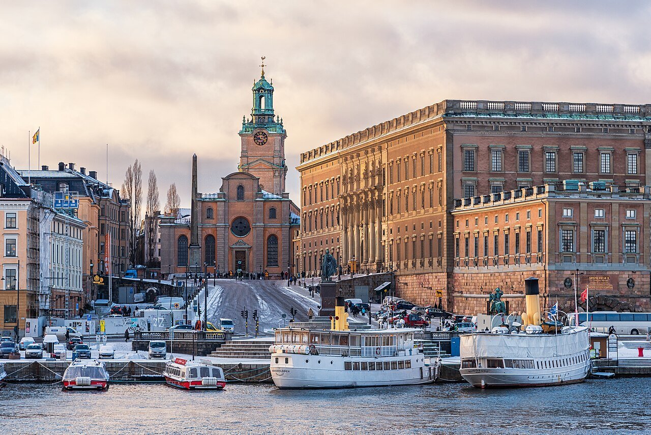 Storkyrkan cathedral next to the Royal Palace in Gamla stan, Stockholm